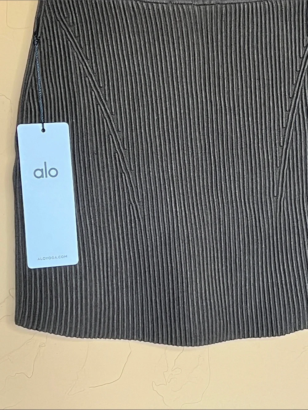 NWT Alo Denim Knit High-Waist Skirt #1 of 2